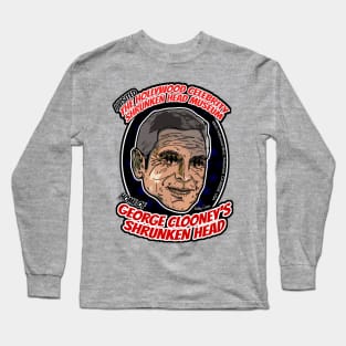 The Hollywood Celebrity Shrunken Head Museum - George Clooney Long Sleeve T-Shirt